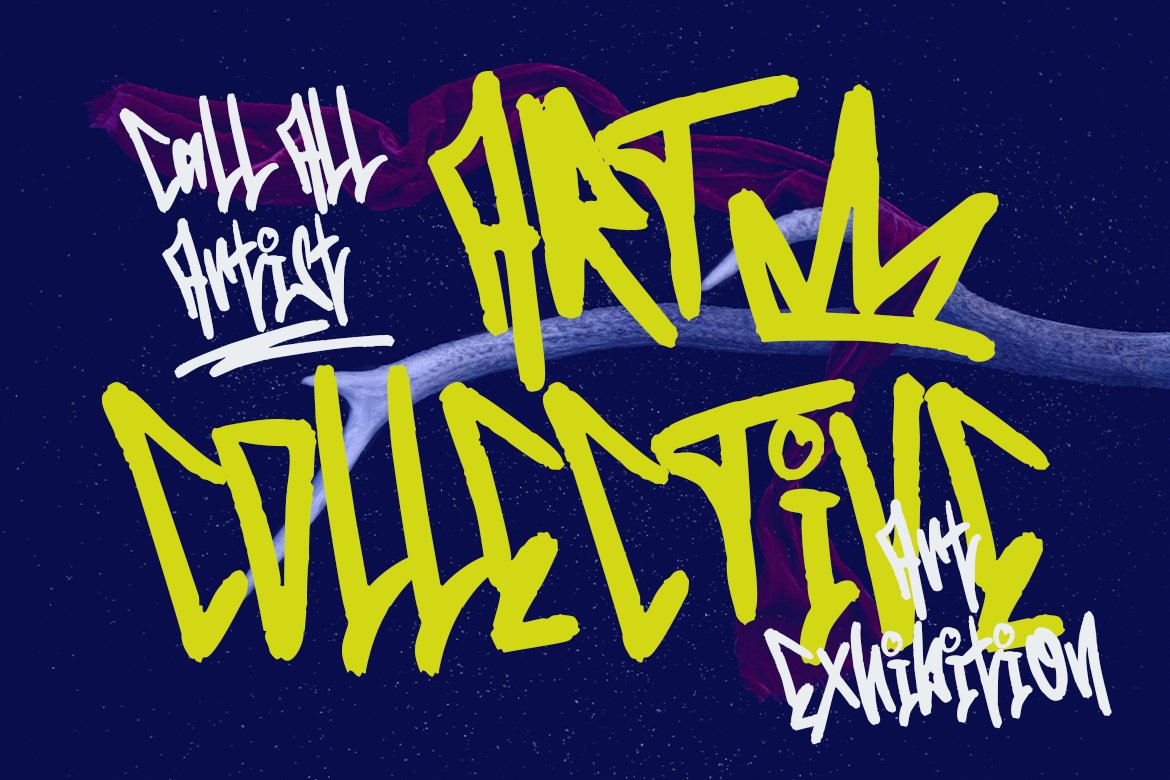 Edcosmic | An Urban Art Font preview image.