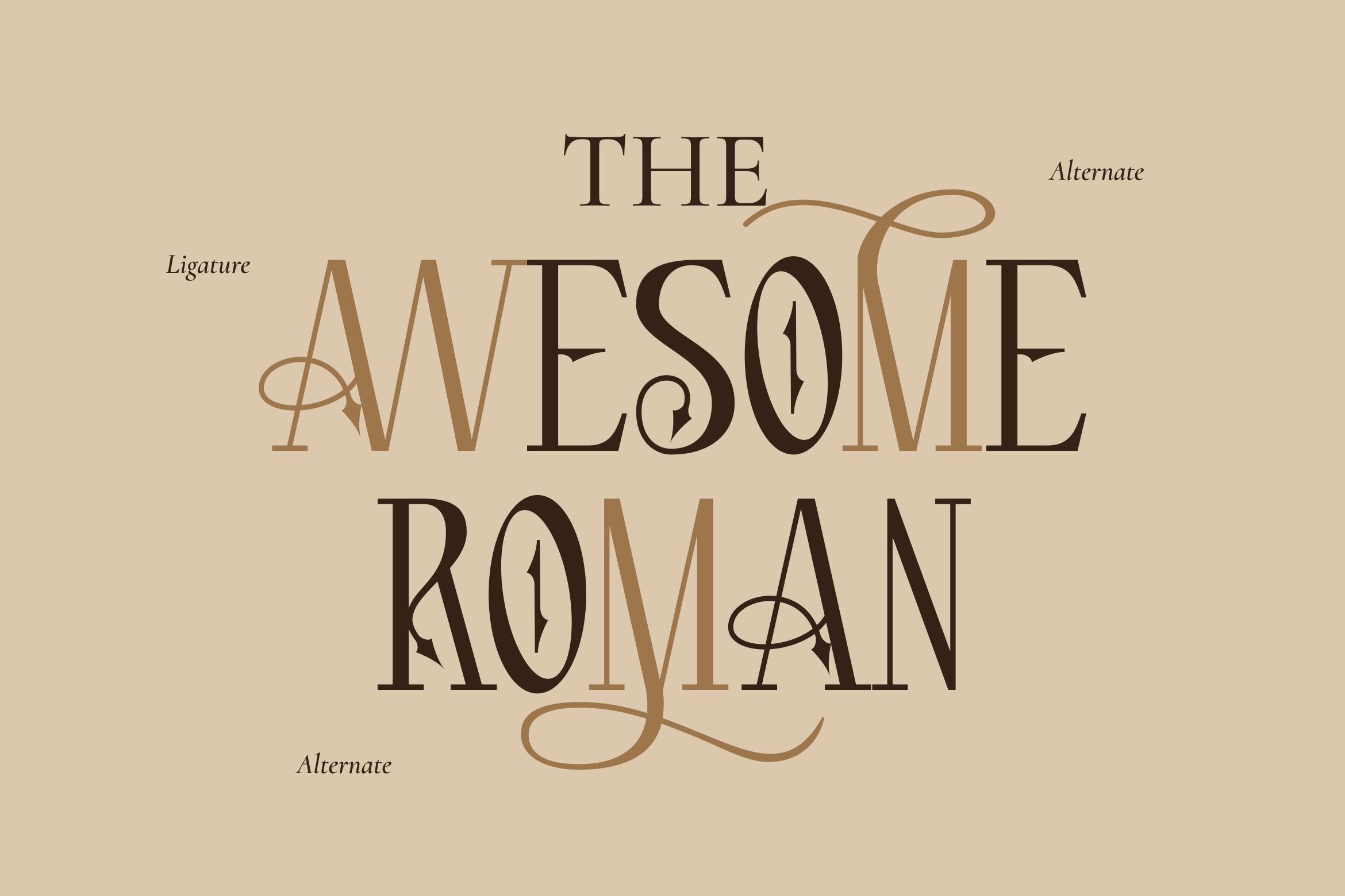 Depawson - Ornamental Typeface preview image.