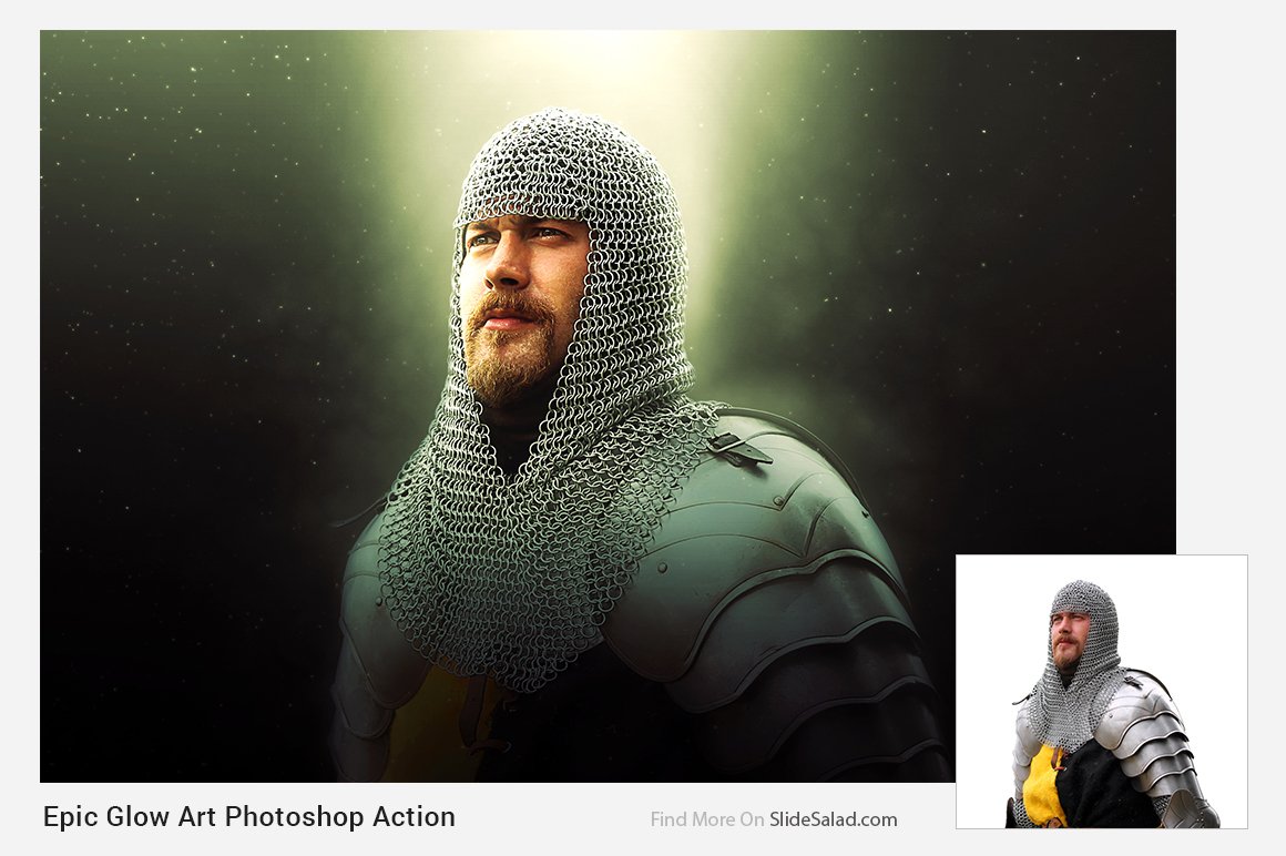 Epic Glow Photoshop Actionpreview image.