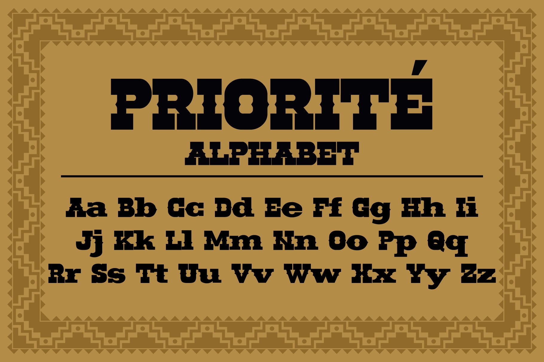 Priorite - Vintage Fonts preview image.