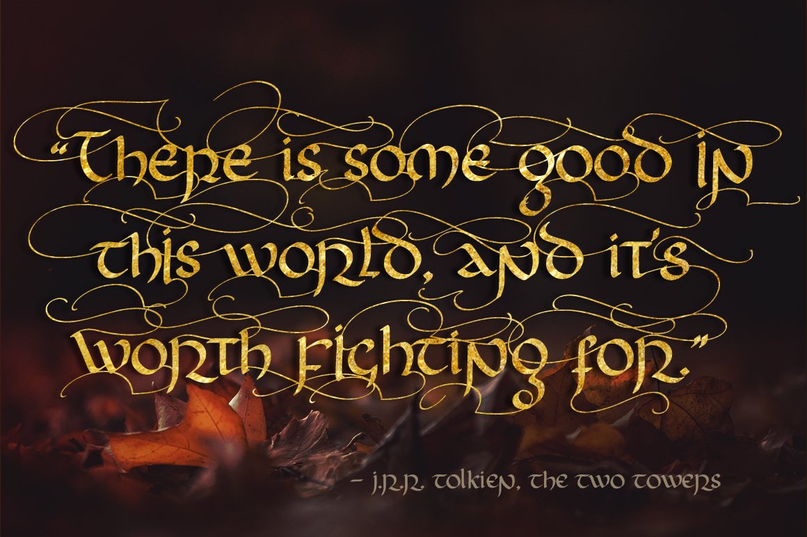 Rivendell. The full of magic font. preview image.