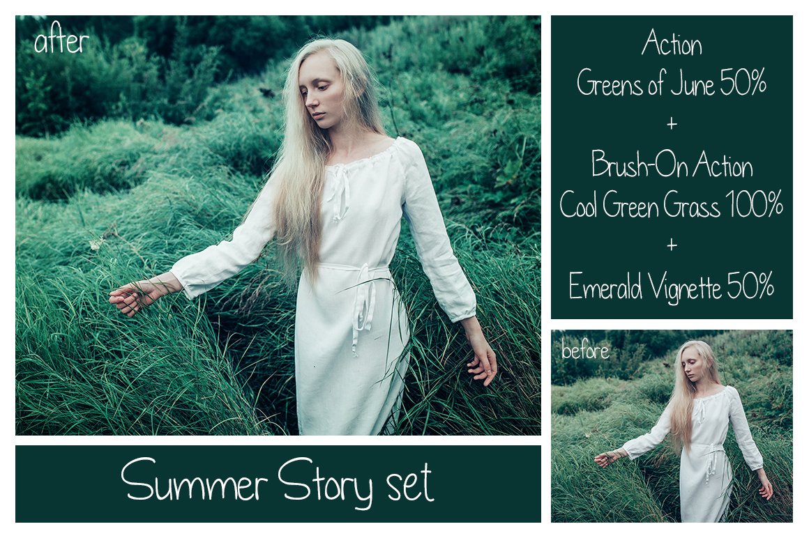Summer Story - PS Actions Setpreview image.