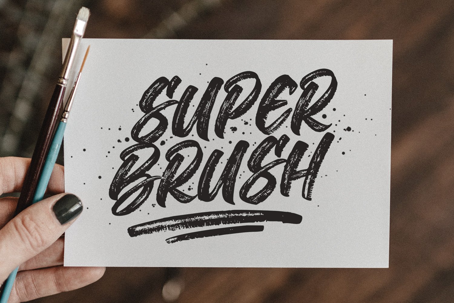 The Deliver - An Urban Brush Font preview image.