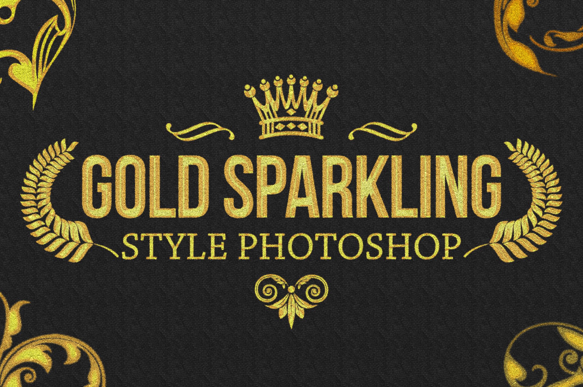 36 Gold Sparkling Style Photoshop V2preview image.