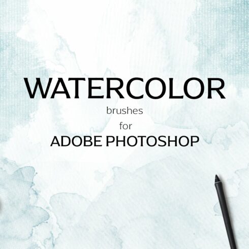 Watercolor Photoshop brush setcover image.