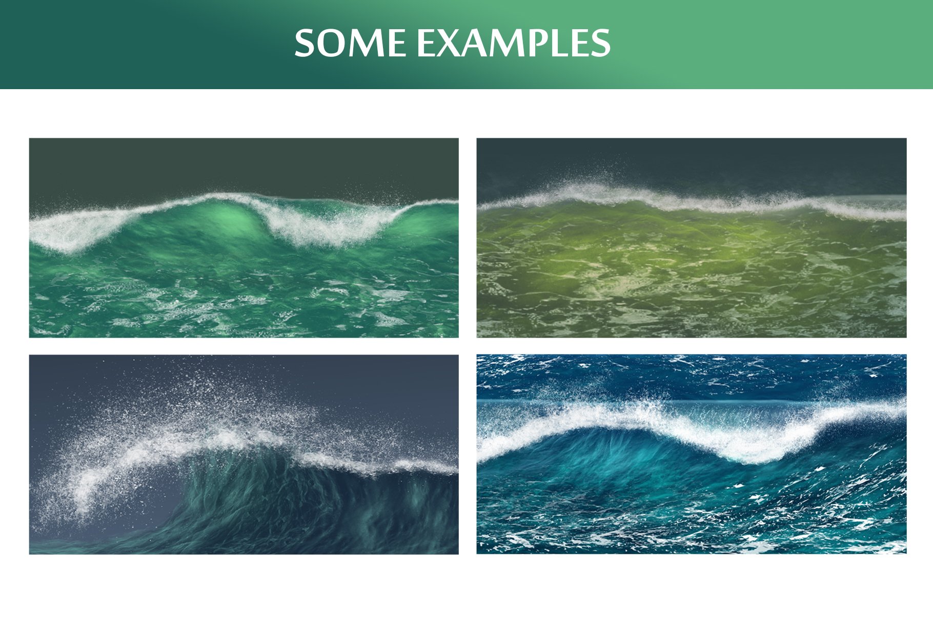 Waves Photoshop Brushespreview image.
