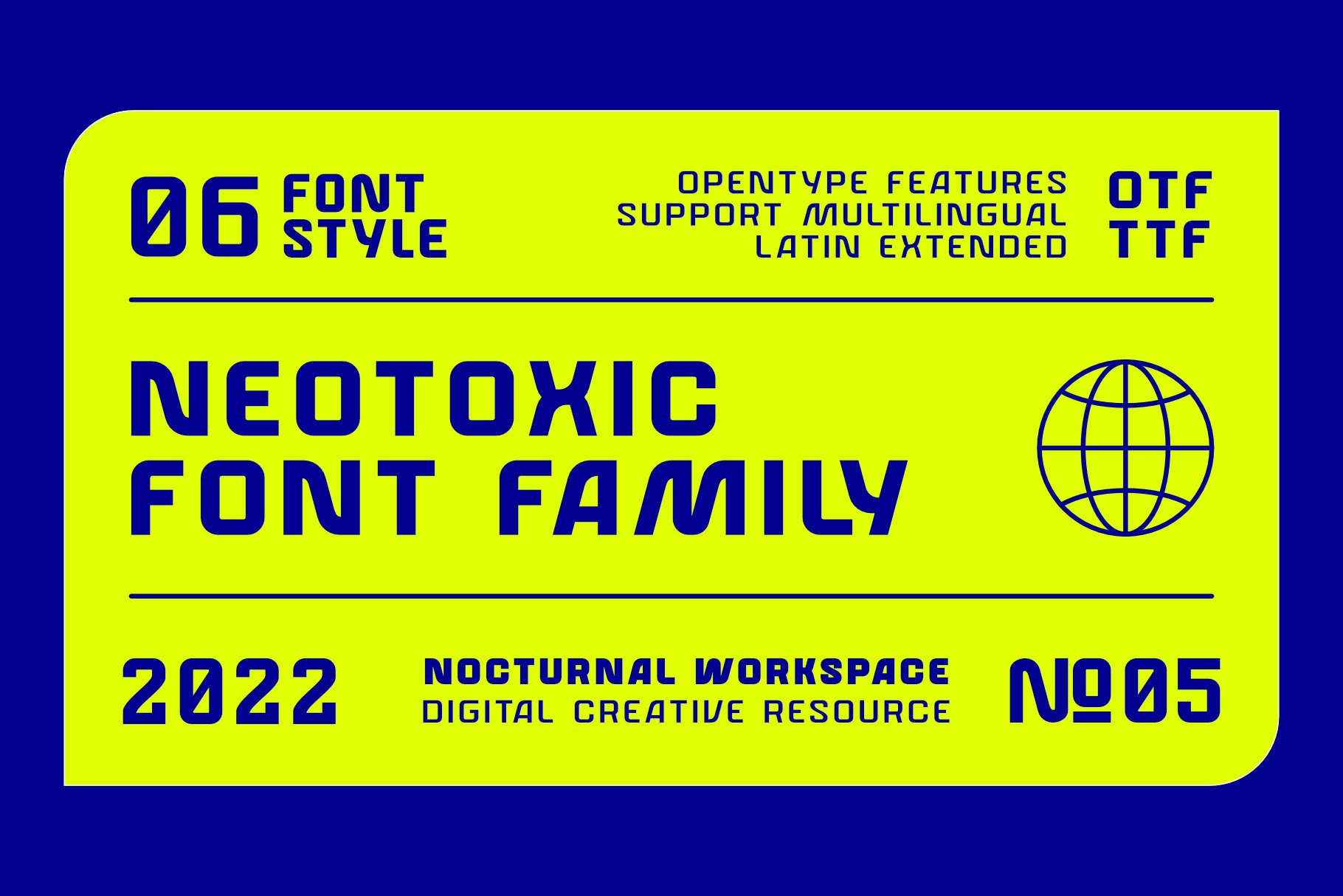 Neotoxic Futuristic Sans Serif preview image.