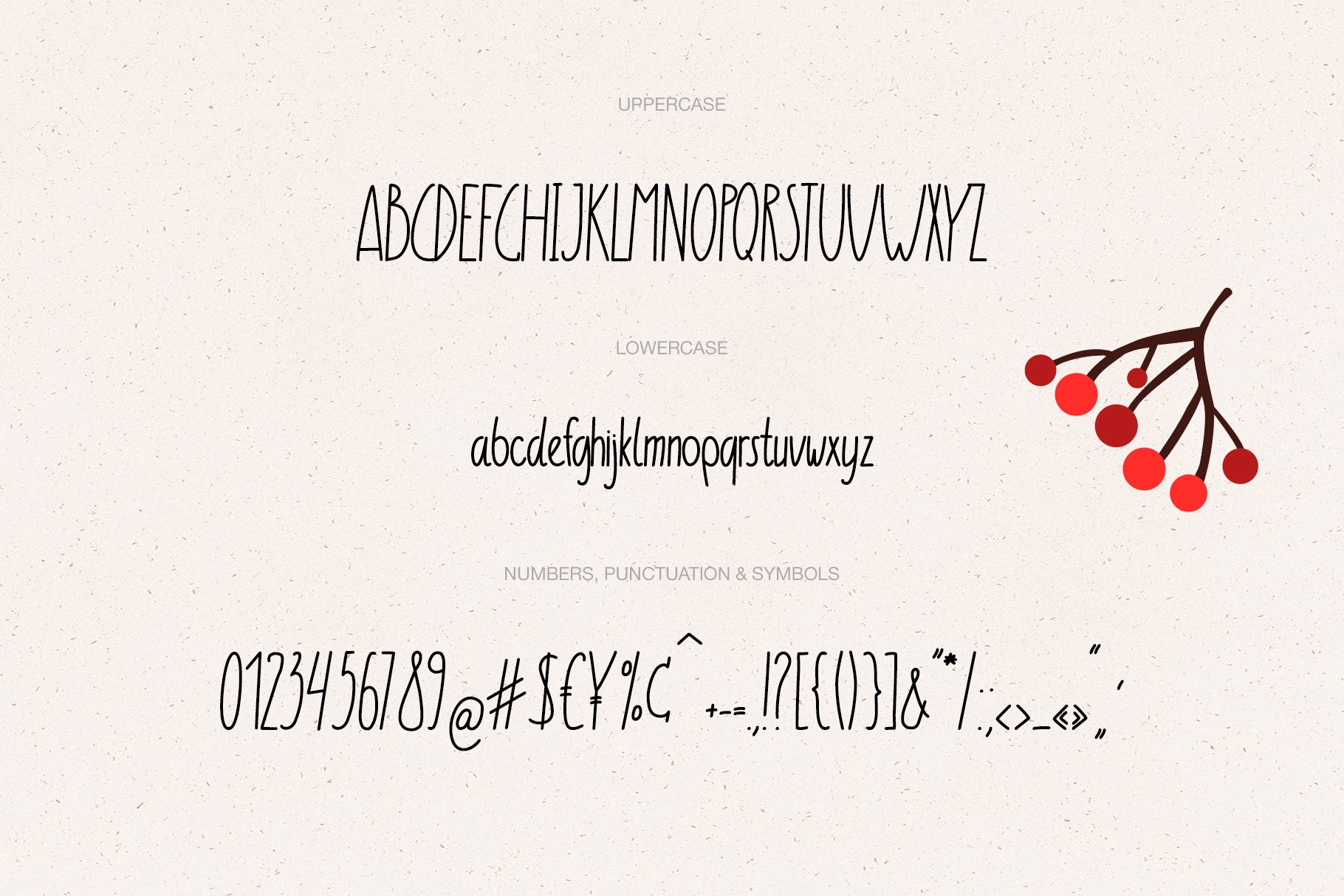 Red Fox Cute font - Kids font preview image.