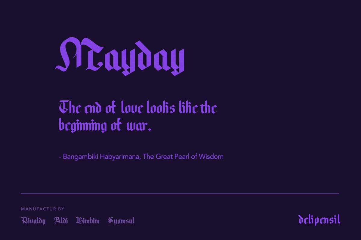Woliy Medium Font preview image.