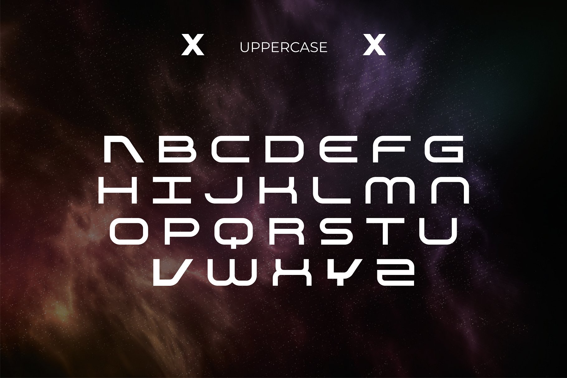 Zaiden - Futuristic Typeface preview image.