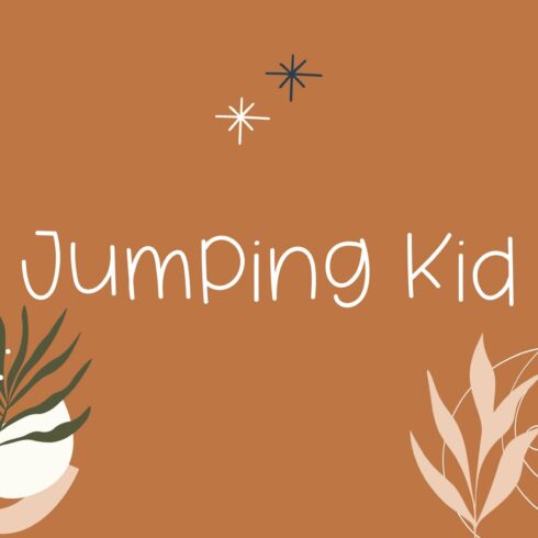 Jumping Kid Quirky Handwritten Font cover image.