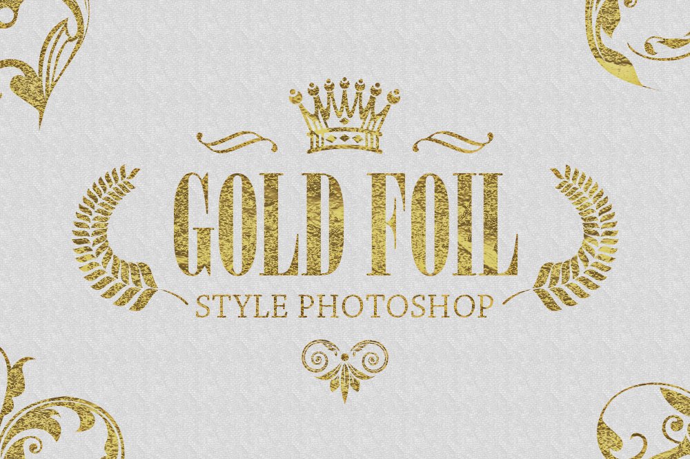 36 Gold Foil Style Photoshoppreview image.