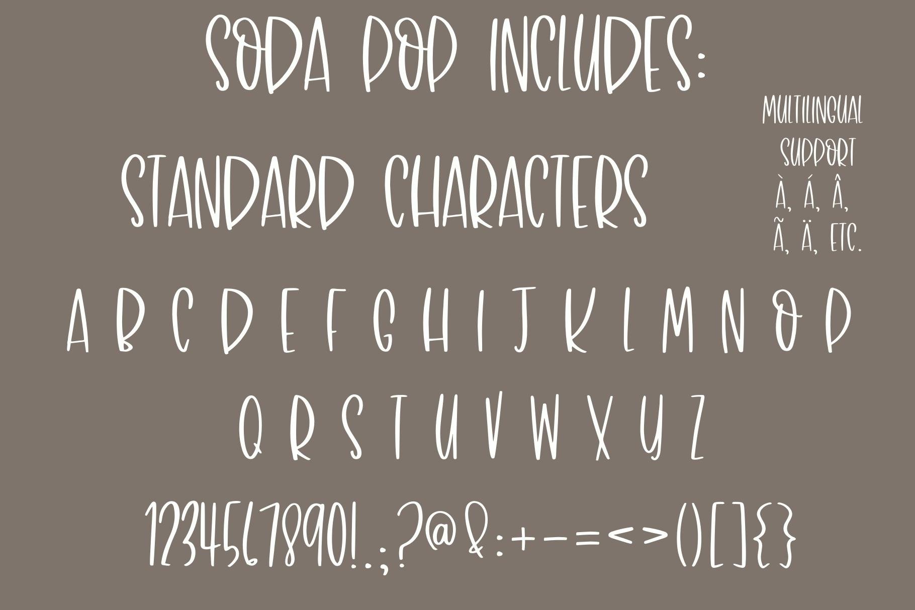Soda Pop, Fun Handwritten Font preview image.