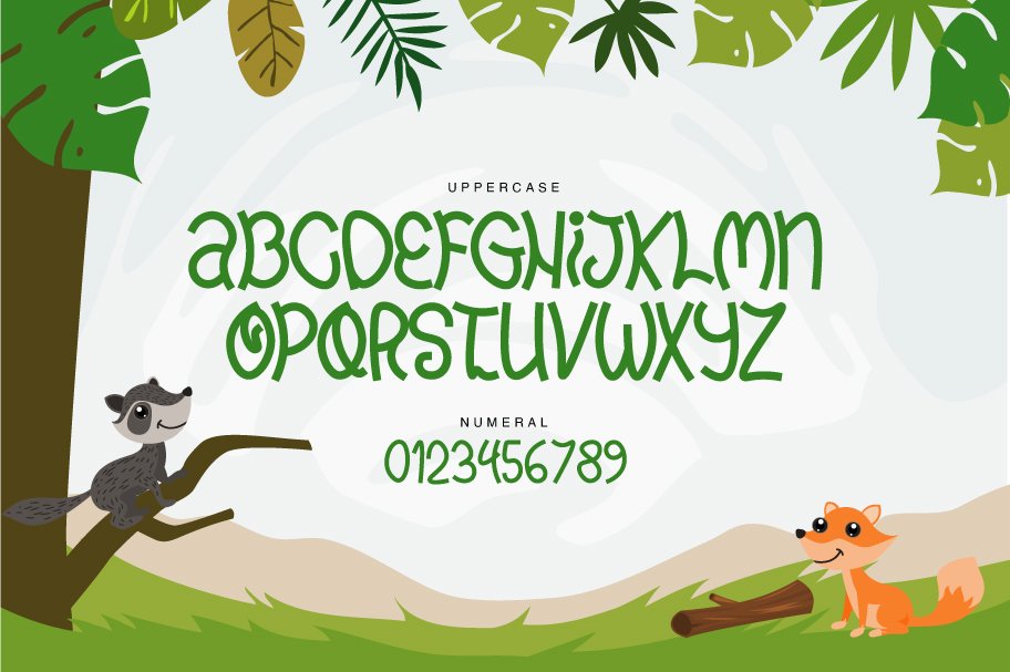 Jawo | display kids font preview image.