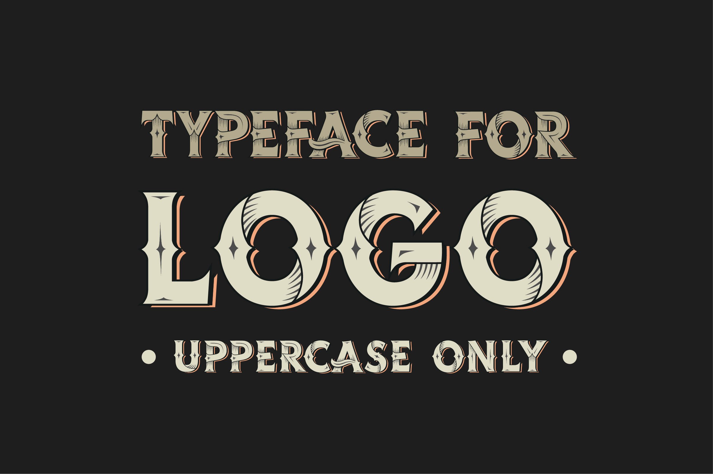 Western vintage font.Uppercase only preview image.