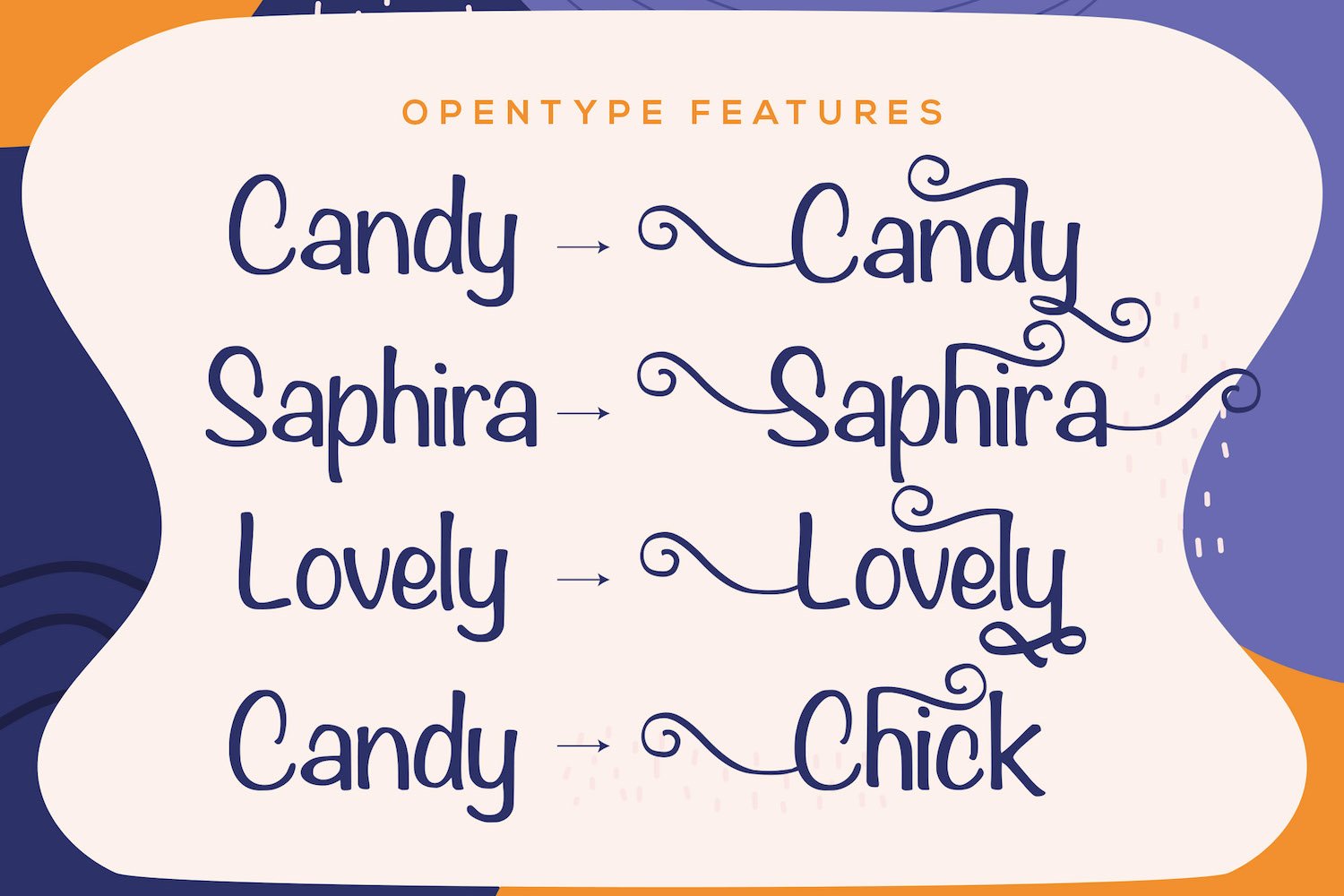 Candy Yefumy - Playful Display Font preview image.