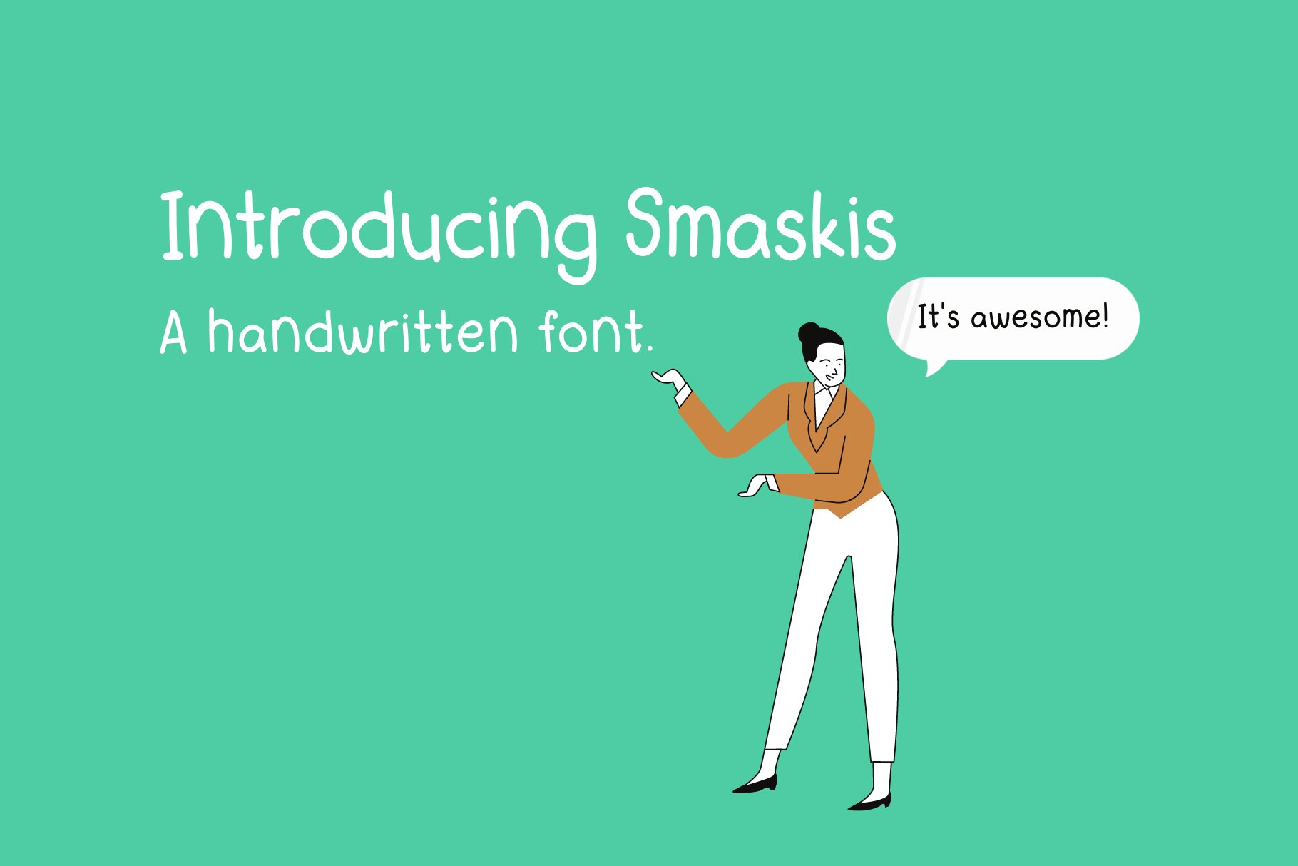 Smaskis Digital Notes Font preview image.