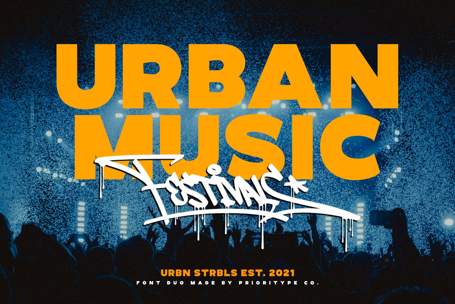 Urban Starblues - Font Duo preview image.