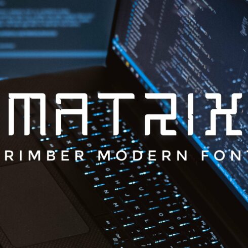 Matrix Font - Technology & Modern cover image.