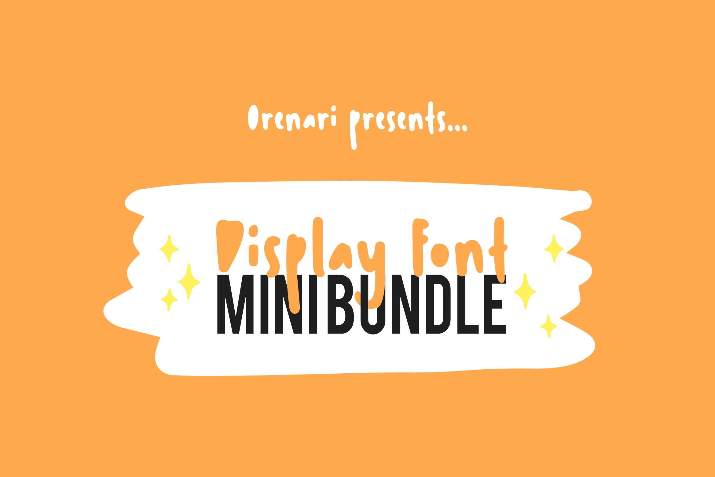 Display Font Mini Bundle by Orenari preview image.