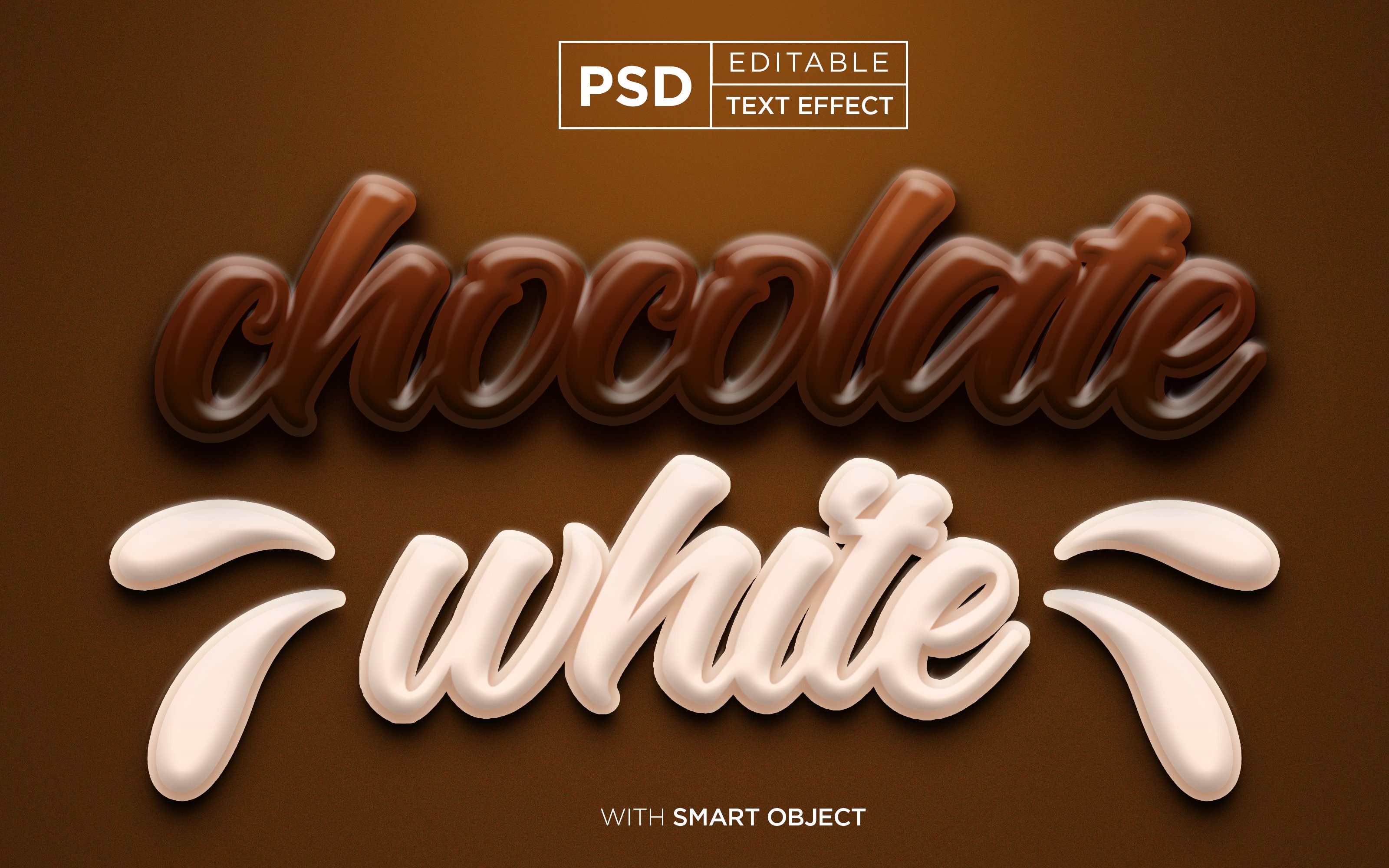 chocolate milk text effectpreview image.