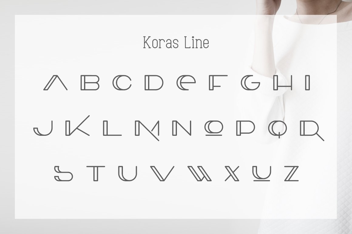 Koras Font preview image.