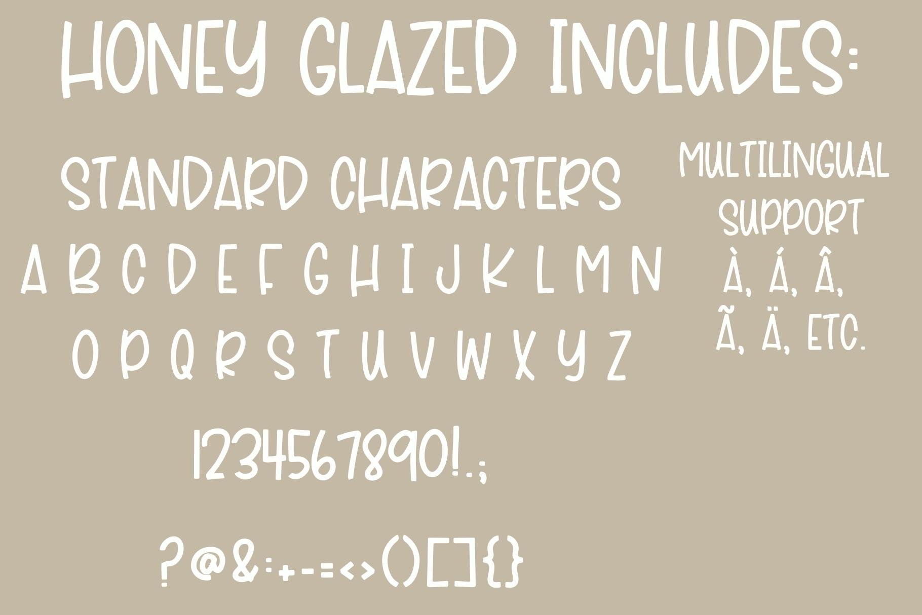 Honey Glazed, Fun Handwriting Font preview image.