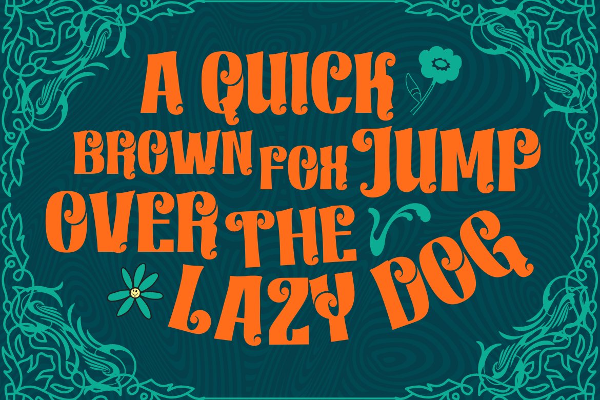 Lindraki | Groovy Retro Font preview image.