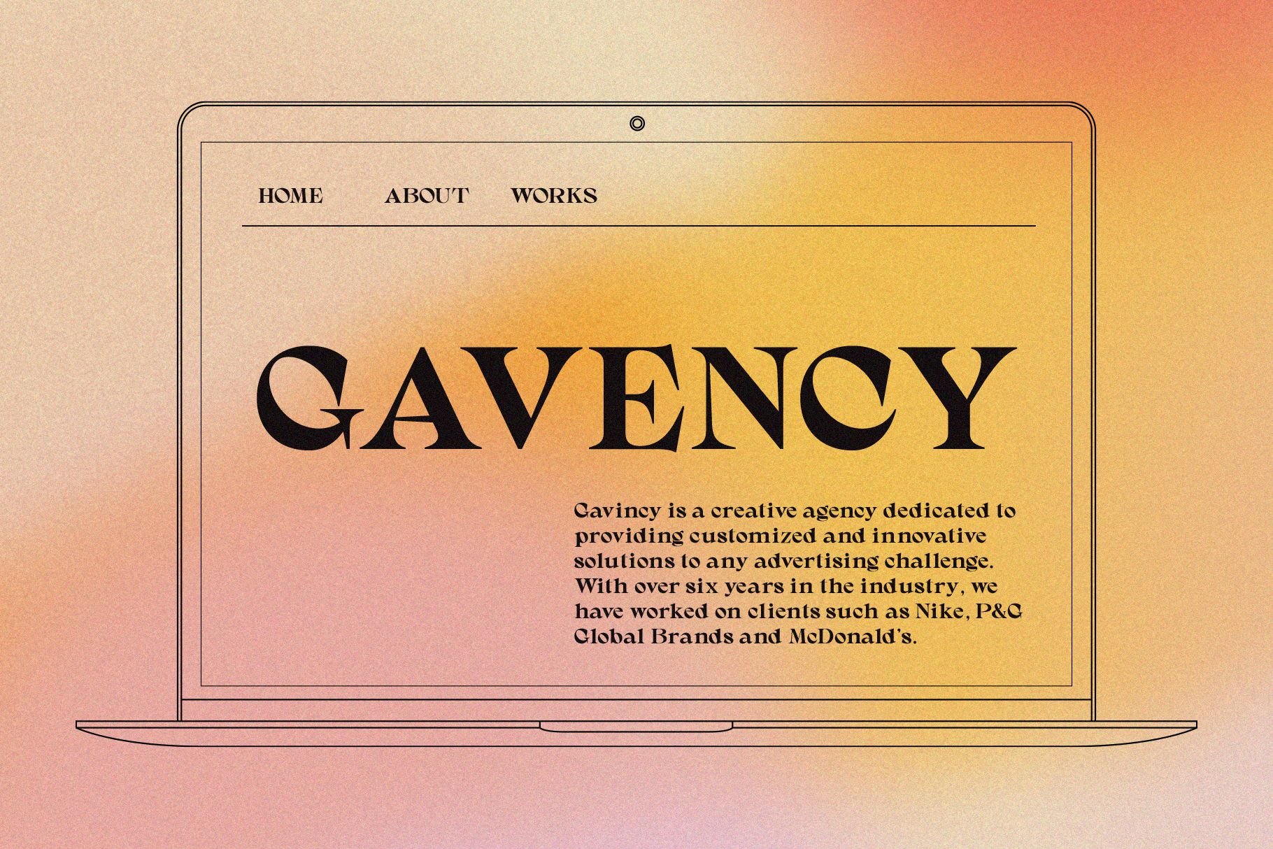 Gavency - Display Serif Font preview image.