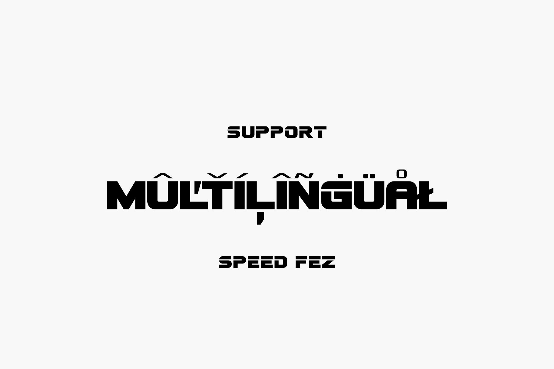 SPEED FEZ FONT preview image.