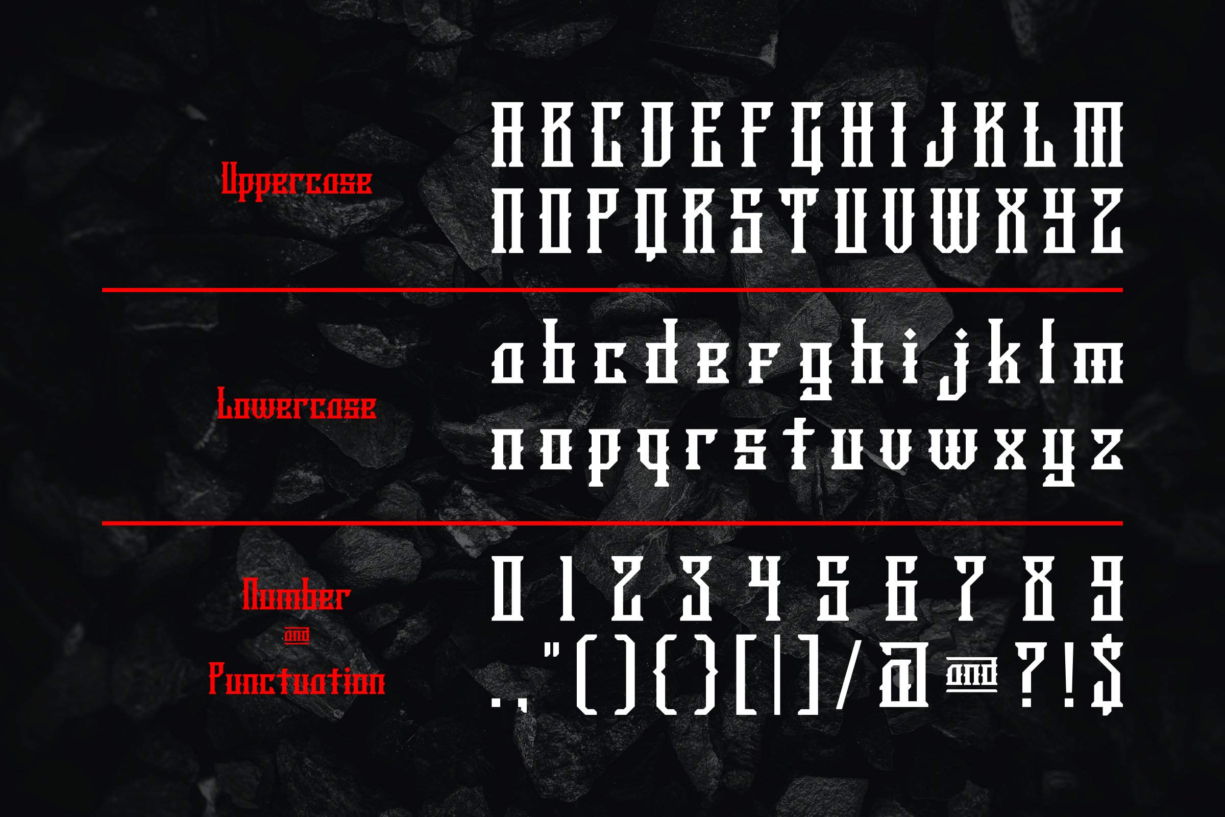 SABNAC - Gothic Font preview image.