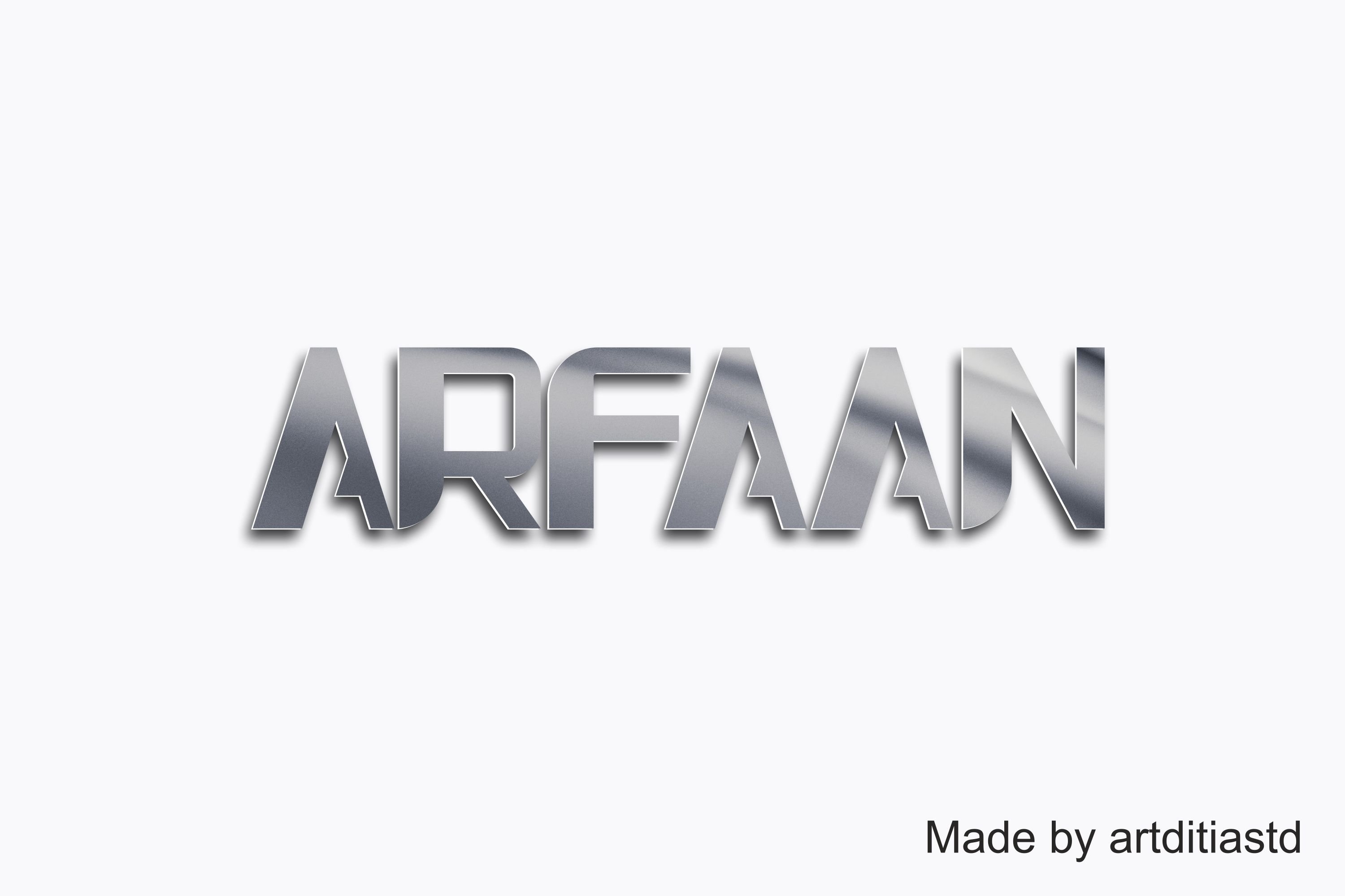 Arfaan font preview image.