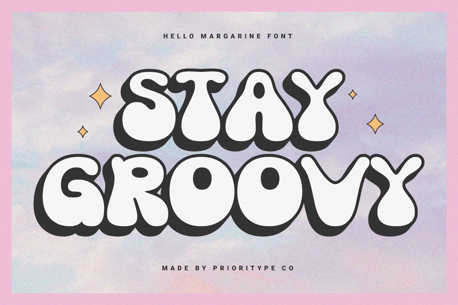 Hello Margarine - Groovy Font preview image.