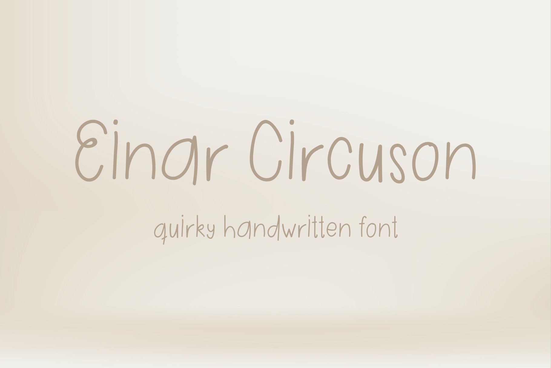 Einar Circuson Quirky & Fun Font cover image.