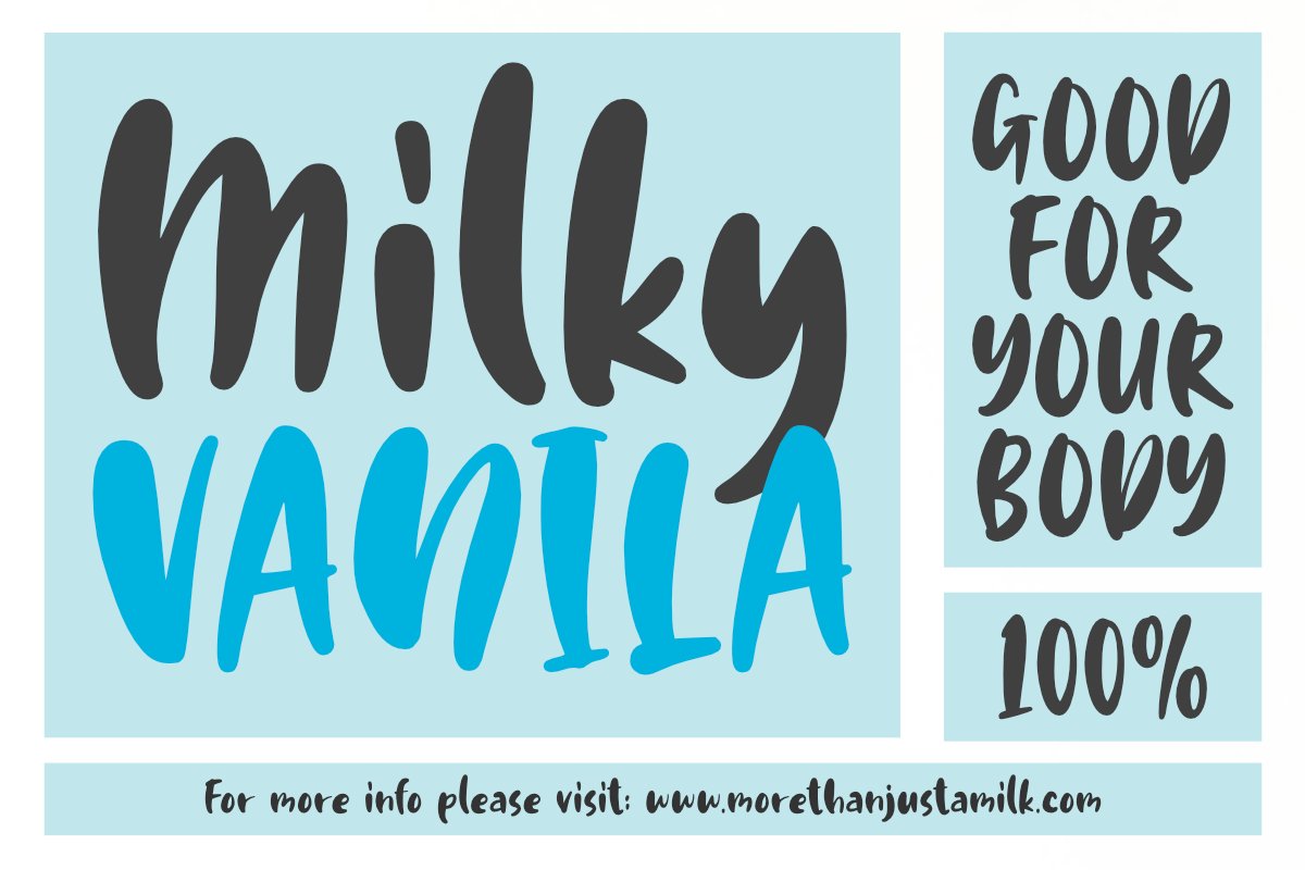 Milk Bath | Cute Handwritten Font preview image.