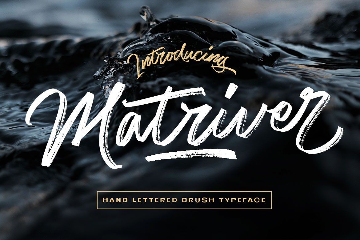 Matriver - Brush Font cover image.
