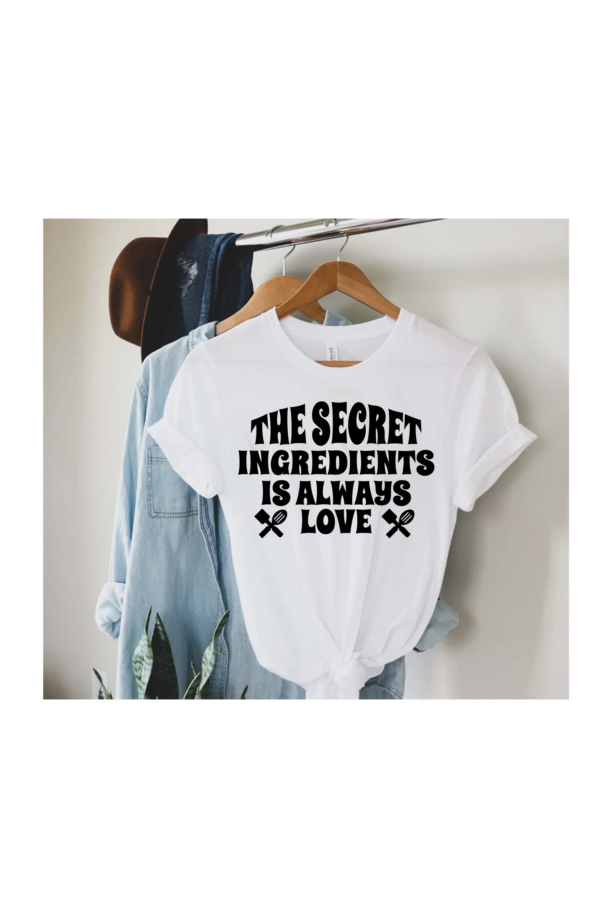 The secret ingredients is always love pinterest preview image.