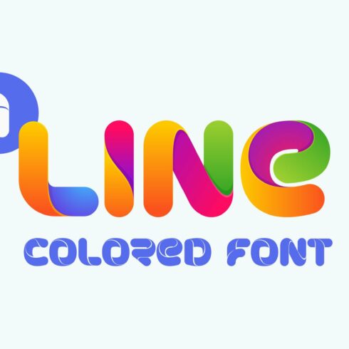 One Line Bold Colored font cover image.