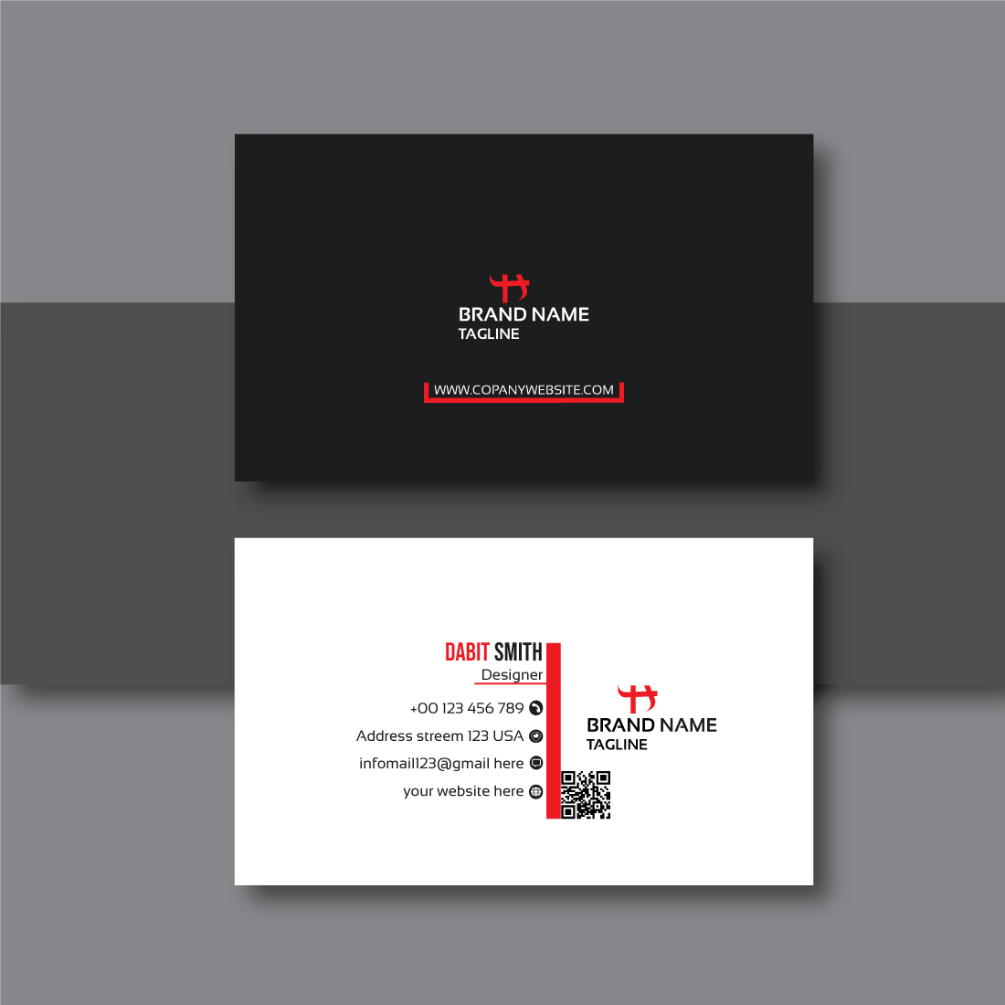 10 Modern Corporate Business Card Bundles Design preview image.