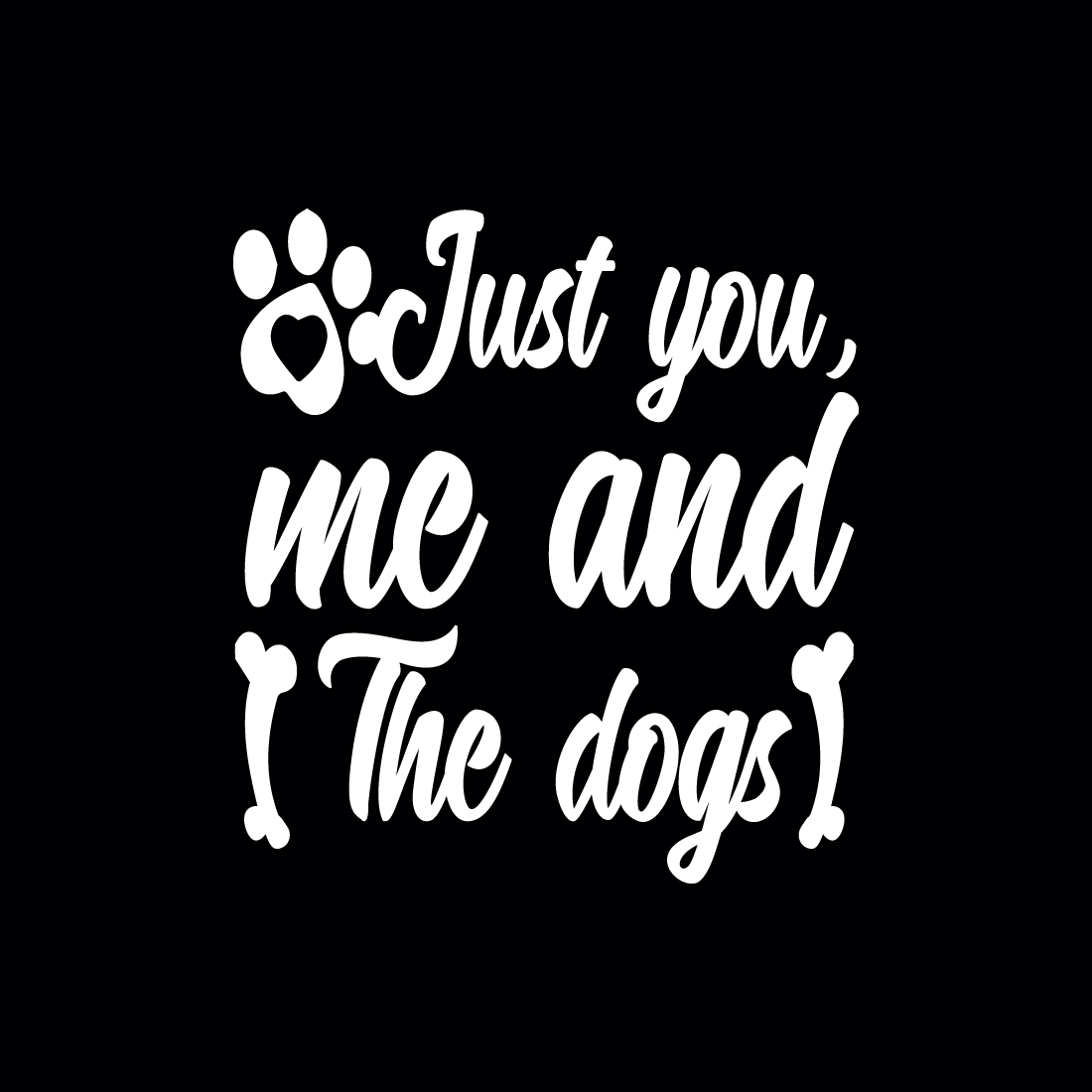 Dog Lover T-Shirt Design preview image.