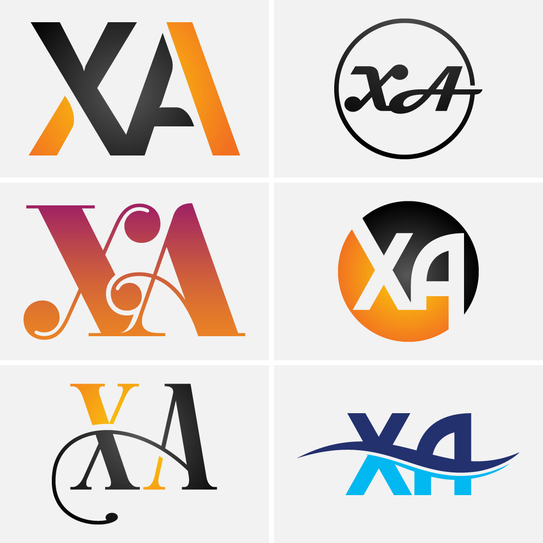 Initial Letter X A Logo Design Vector Template Graphic Alphabet Symbol For Corporate Business Identity preview image.