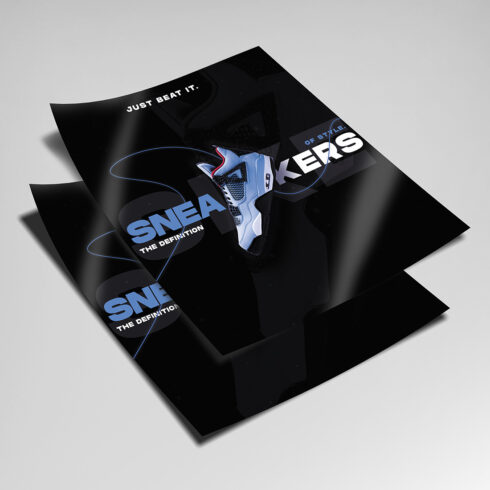 Stylish Shoes poster/Flyer design cover image.