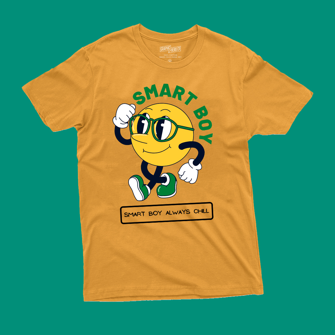 Smart Boy Always Chill Cute T-shirt Design preview image.