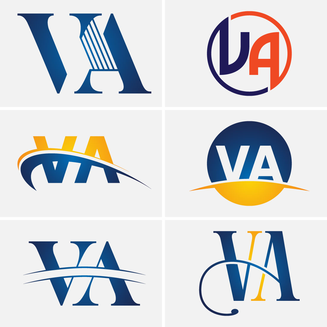 Initial Letter V A Logo Design Vector Template Graphic Alphabet Symbol For Corporate Business Identity preview image.