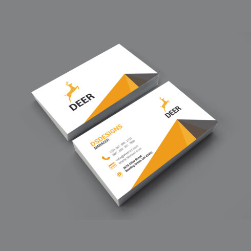 Modern and unique business card design in just 5$ cover image.