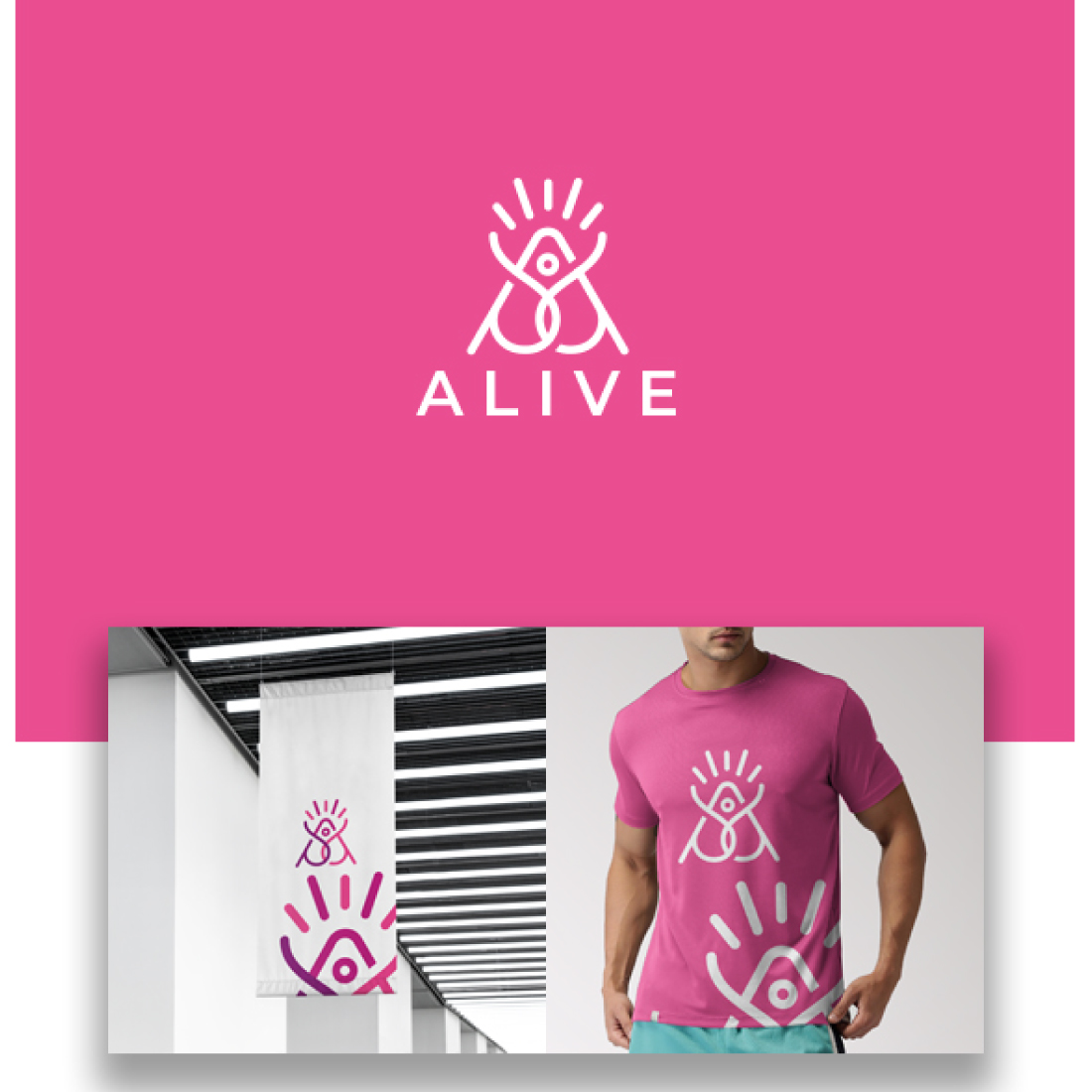 Alive yoga Logo preview image.