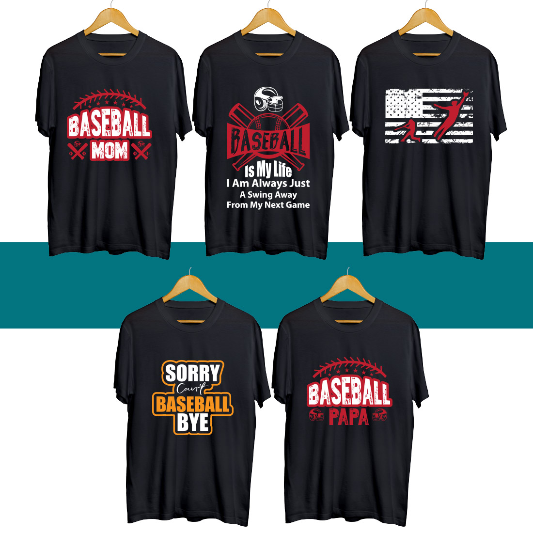 Baseball SVG T Shirt Designs Bundle - MasterBundles