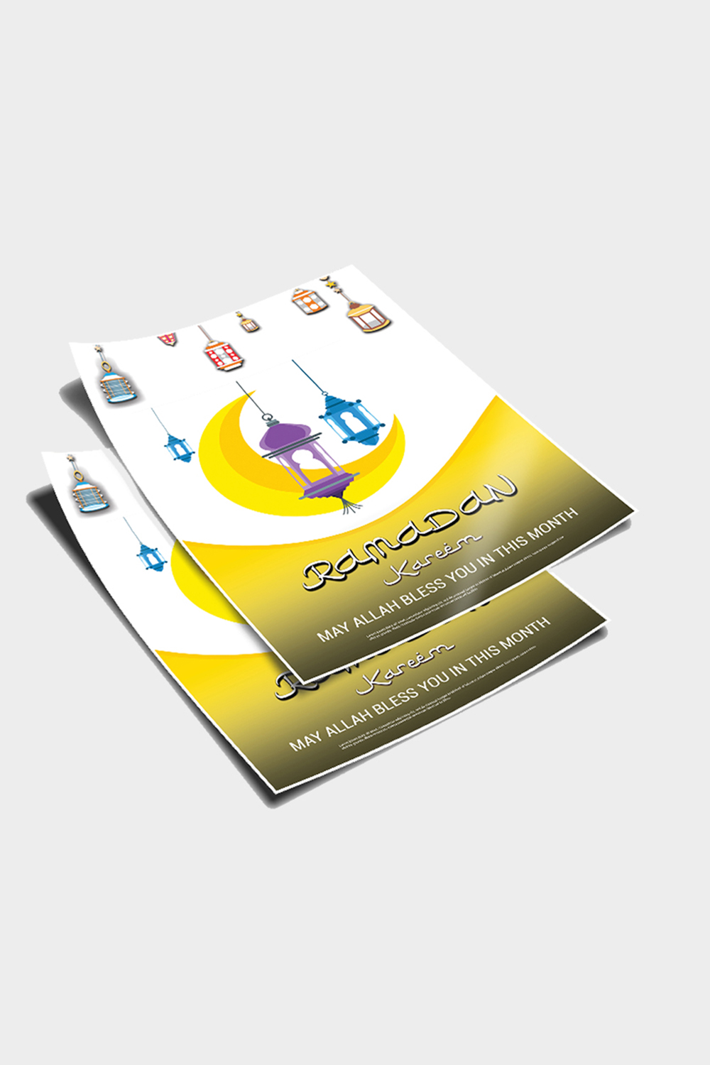 Ramadan kareem poster/flyer design in just 6$ pinterest preview image.