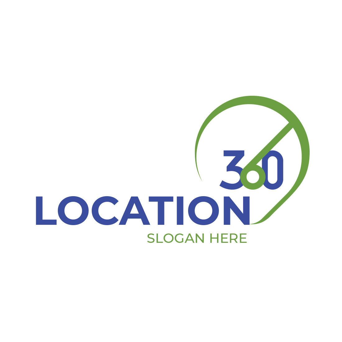 Location 360 logo design preview image.