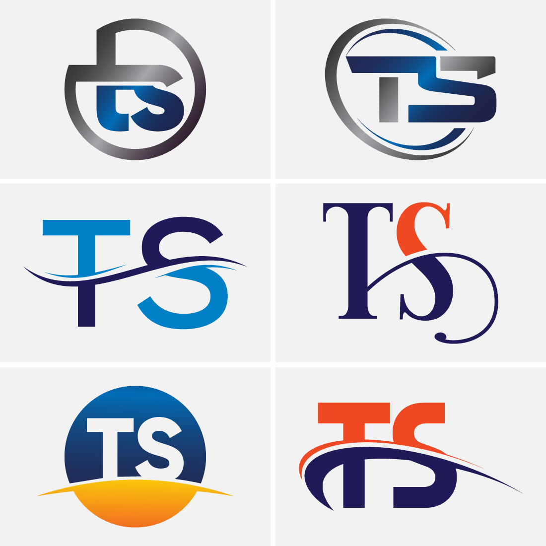 Initial Letter T S Logo Design Vector Template Graphic Alphabet Symbol For Corporate Business Identity preview image.